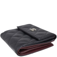 Chanel CC Compact Wallet Corner Closeup