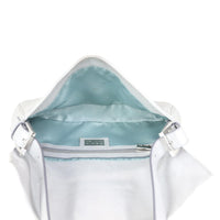 Fendi Baguette Bag Silver Interior