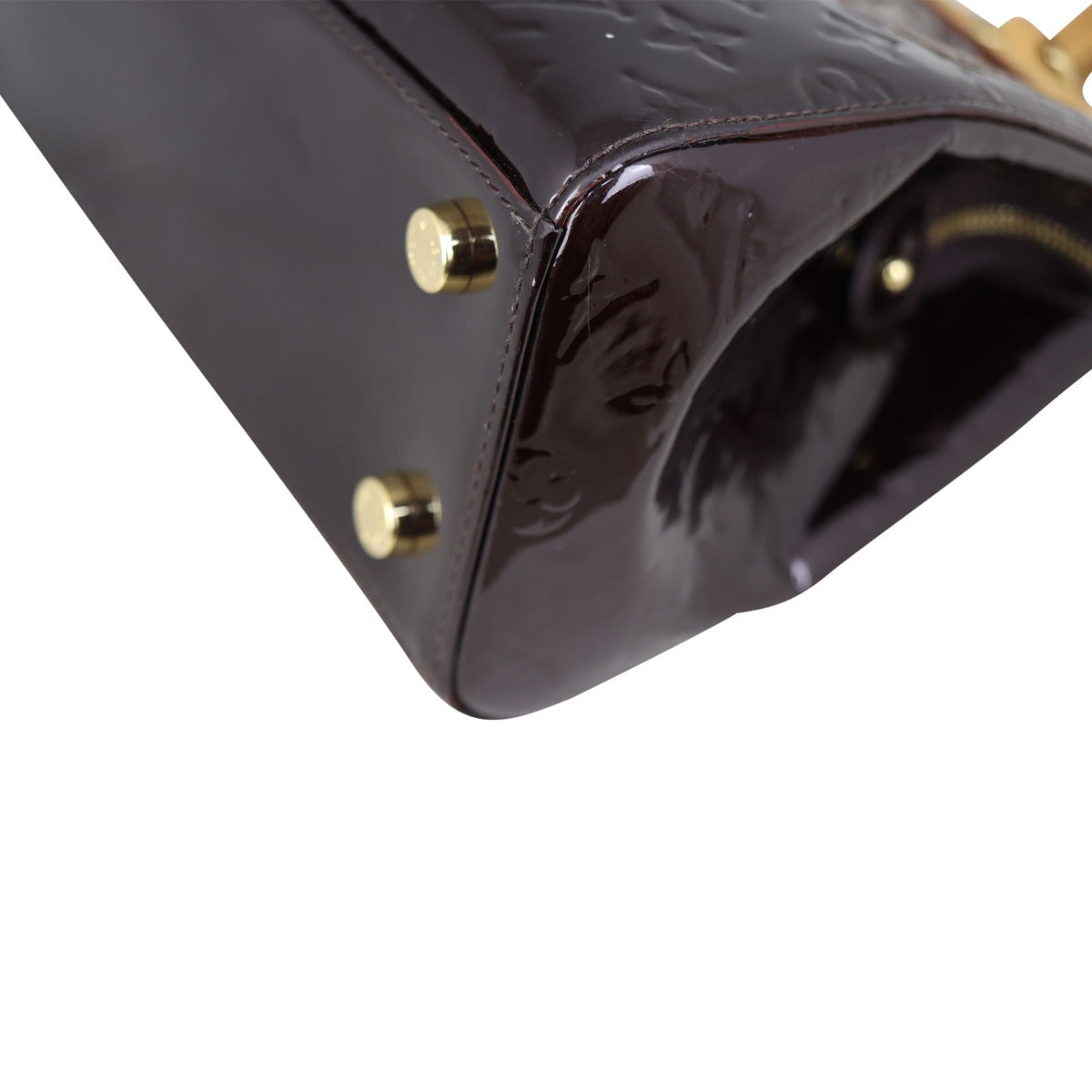 Louis Vuitton Brea MM Monogram Vernis Corner Closeup