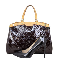 Louis Vuitton Brea MM Monogram Vernis Shoe