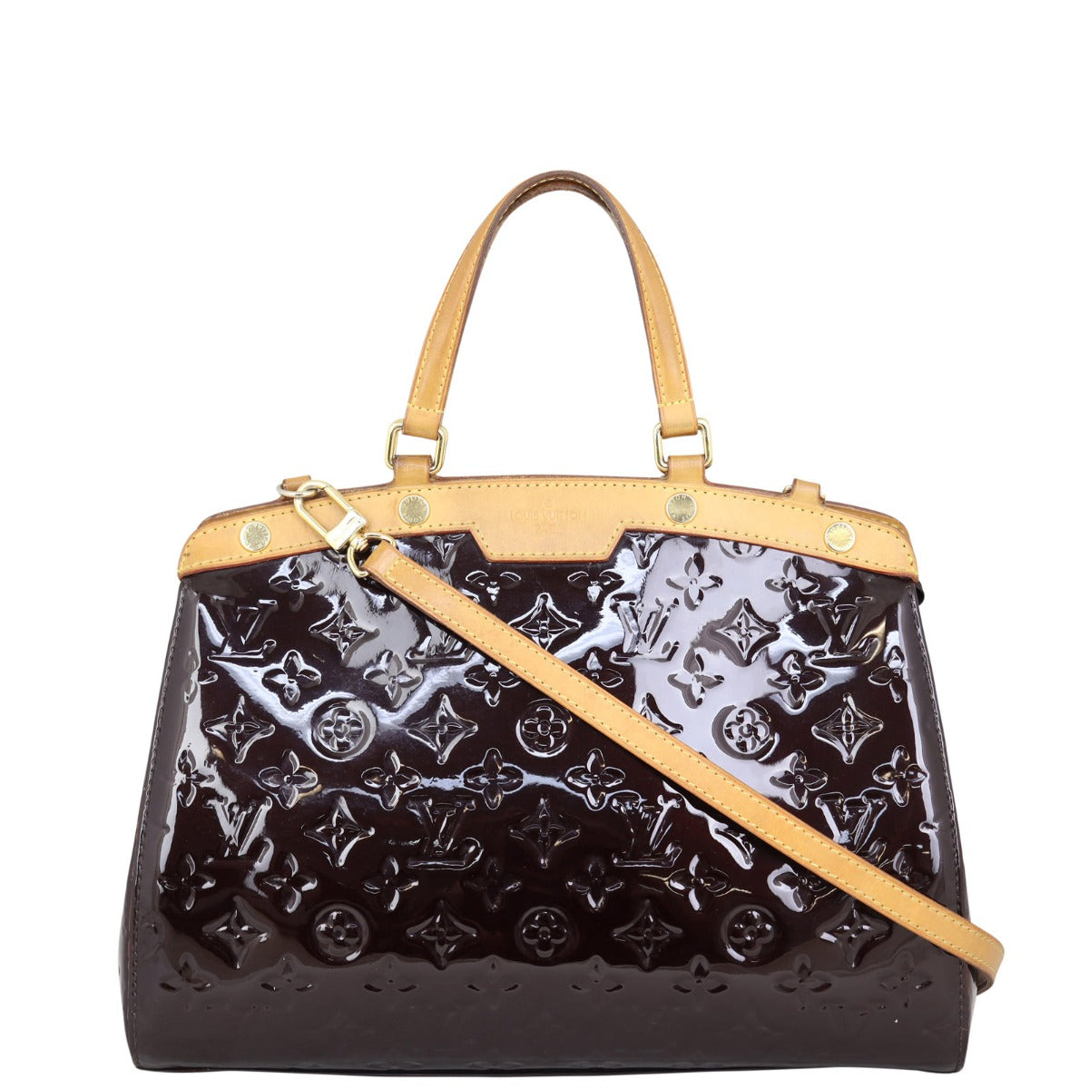 Louis Vuitton Brea MM Monogram Vernis Front with Strap