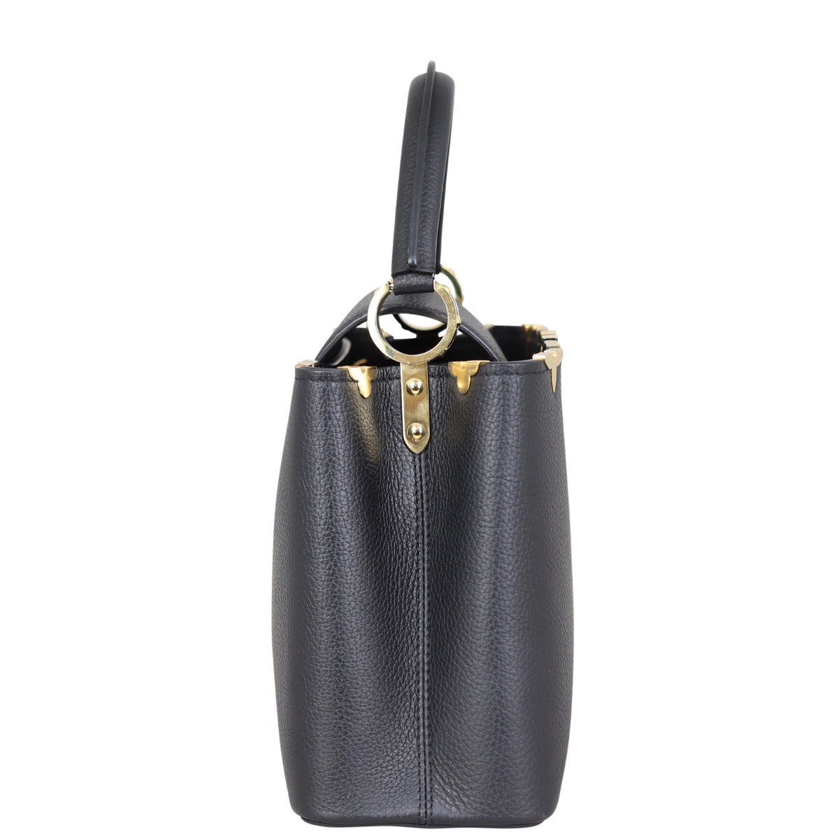 Louis Vuitton Capucines MM (black) Side