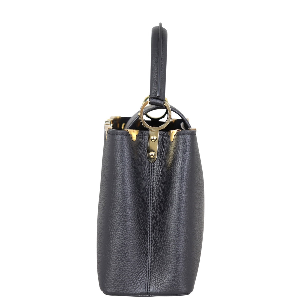 Louis Vuitton Capucines MM (black) Side