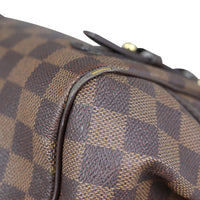 Louis Vuitton Rivington PM Damier Ebene  Corner Closeup