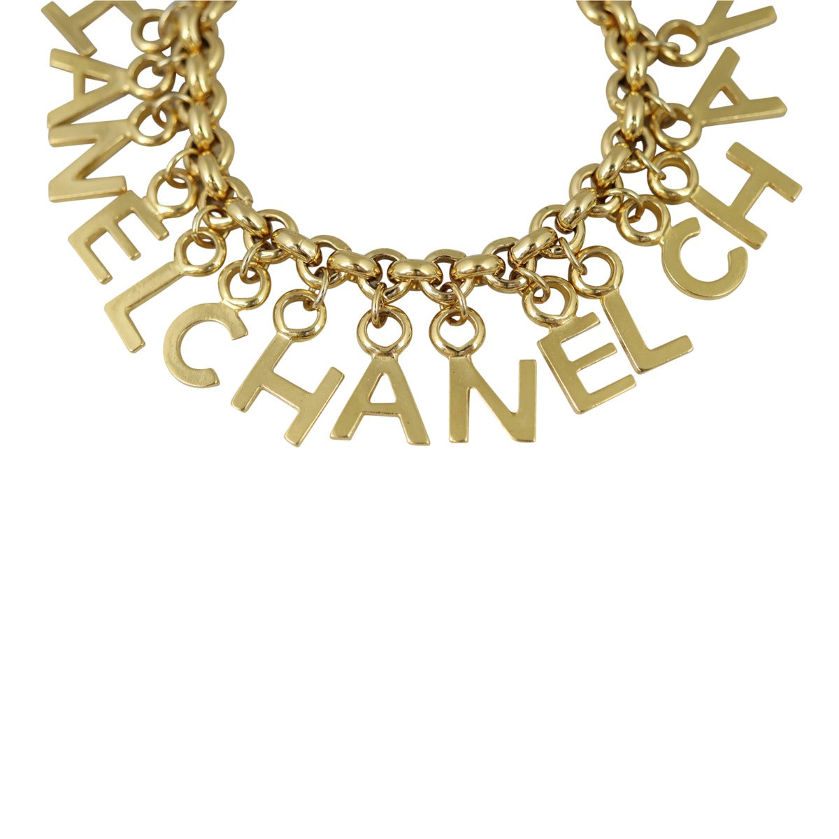 Chanel Gold Letters Charm Bracelet 