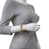 Chanel Gold Letters Charm Bracelet Mannequin