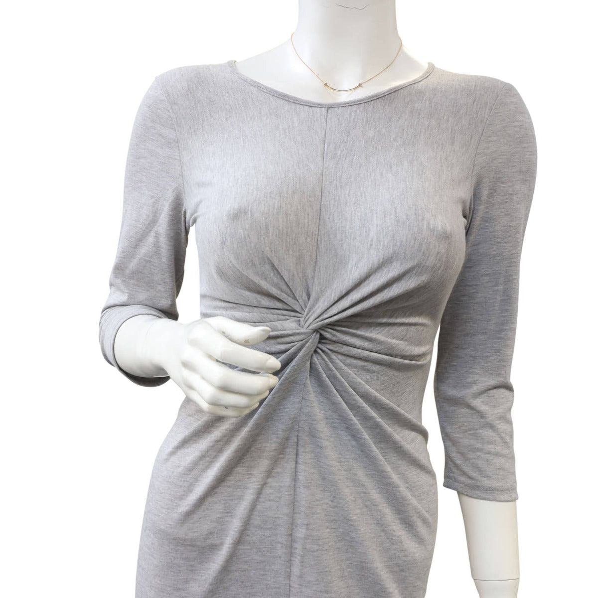 Tiffany & Co T Smile Pendant Small 18k Yellow Gold Mannequin