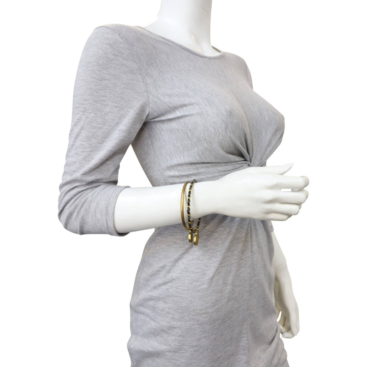 Chanel Logo Coin Bangle Pair Mannequin