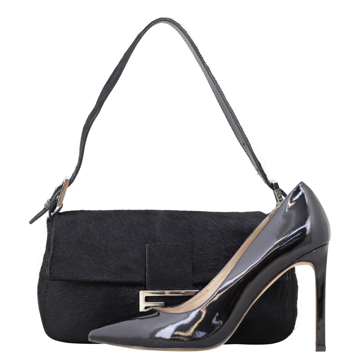 Fendi Ponyhair Baguette Shoe