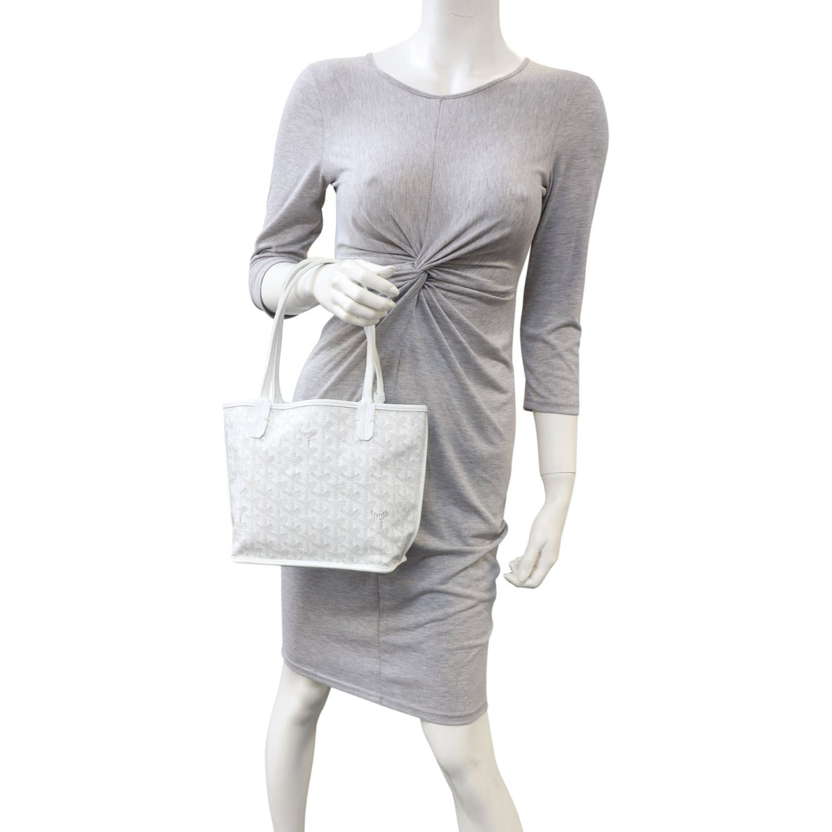 Goyard Anjou Mini Bag (white) Mannequin