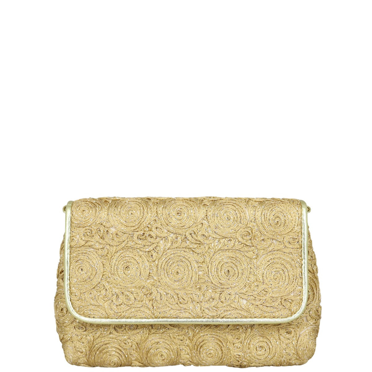 Chanel Vintage Woven Chain Bag Front