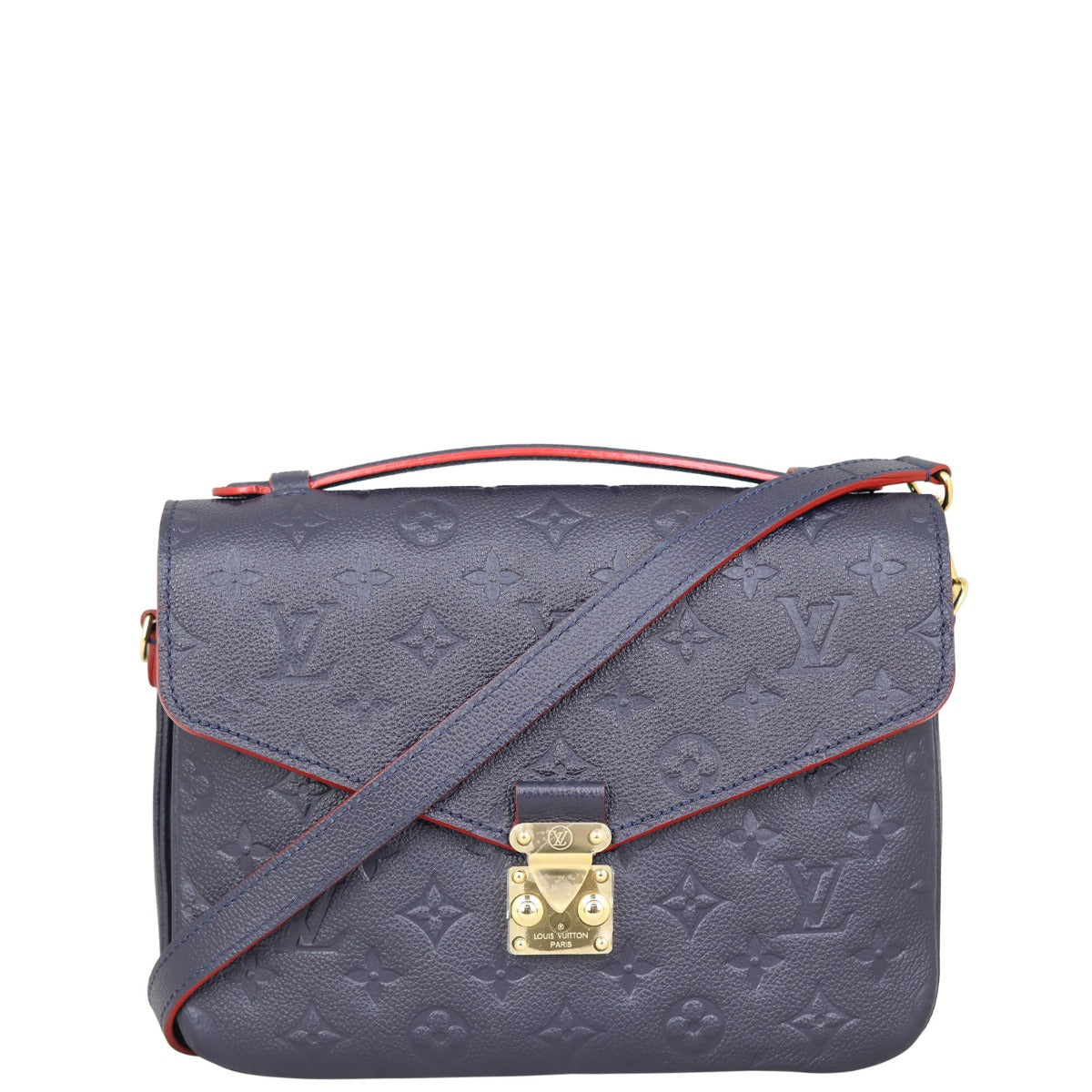 Louis Vuitton Pochette Metis Monogram Empreinte Front with Strap