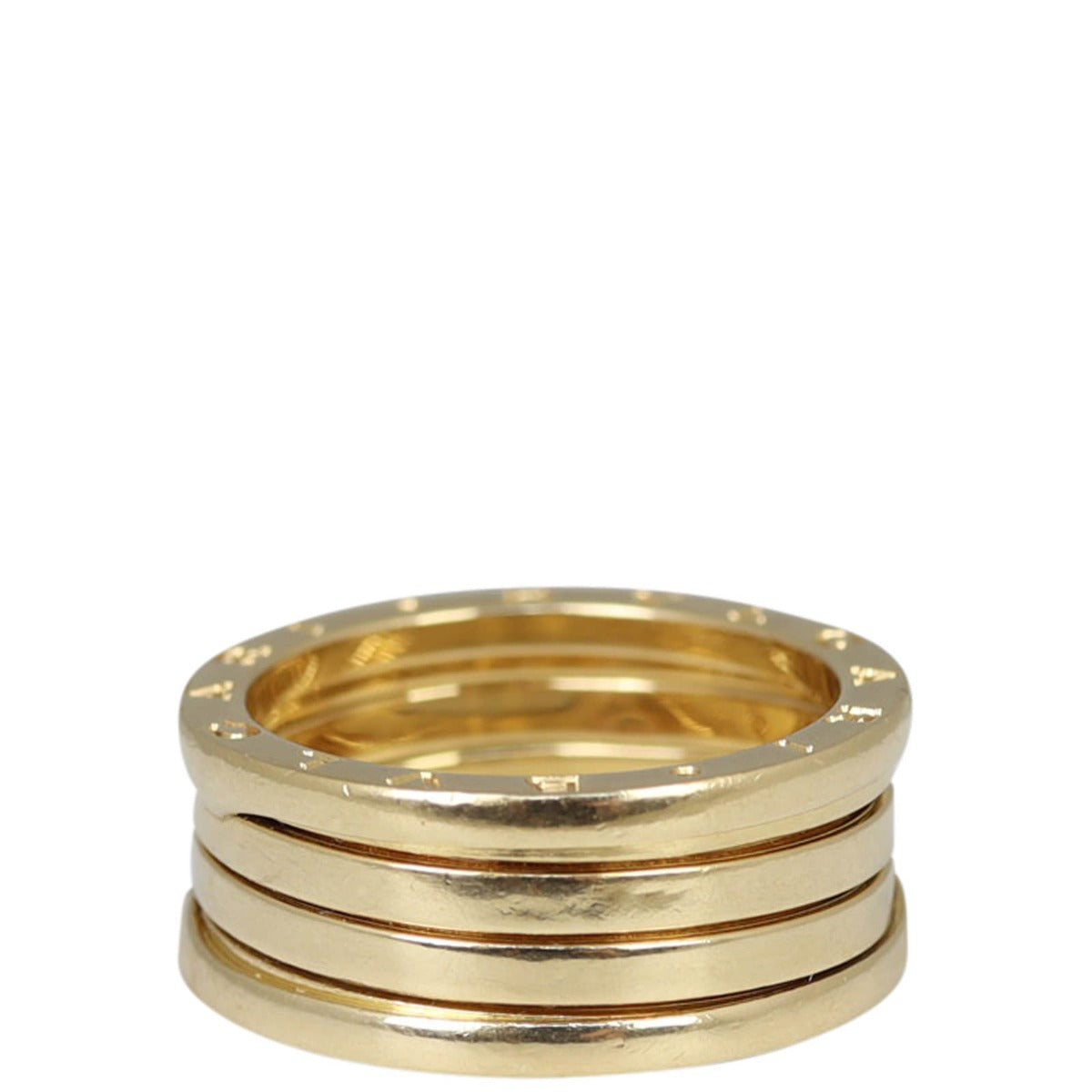 Bvlgari B.Zero1 18k Yellow Gold Four Band Ring