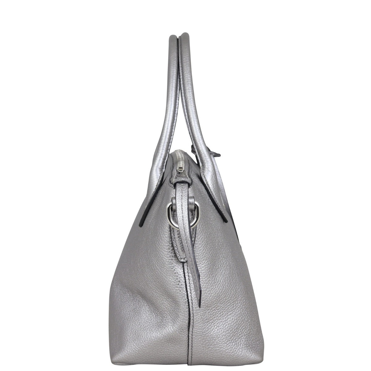 Prada Vitello Daino Small Zip Tote Side