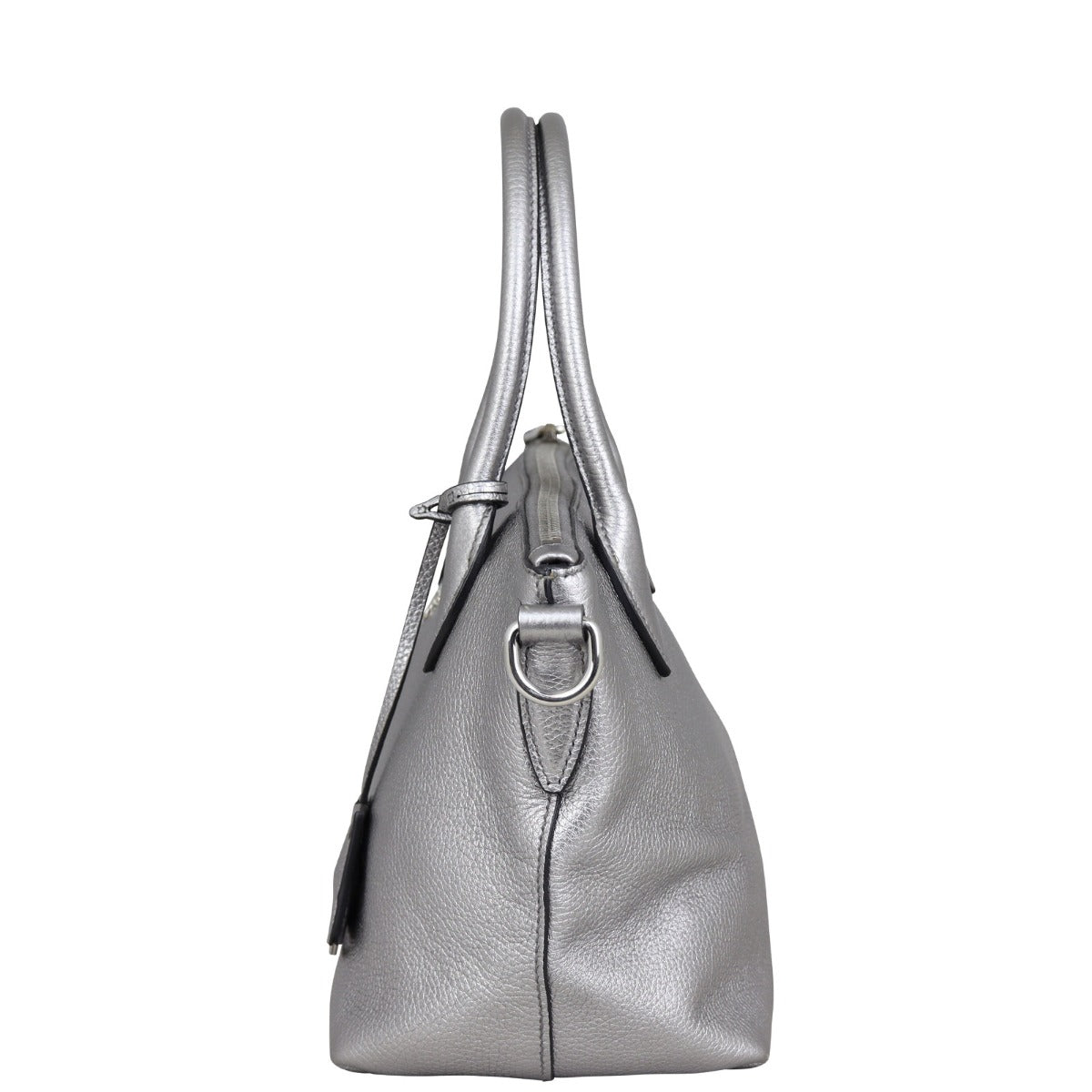Prada Vitello Daino Small Zip Tote Side