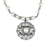 Chanel Pearl Flower Necklace Pendant
