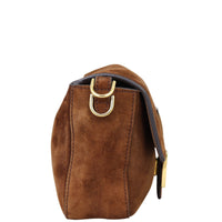 Fendi Suede Baguette Bag Side