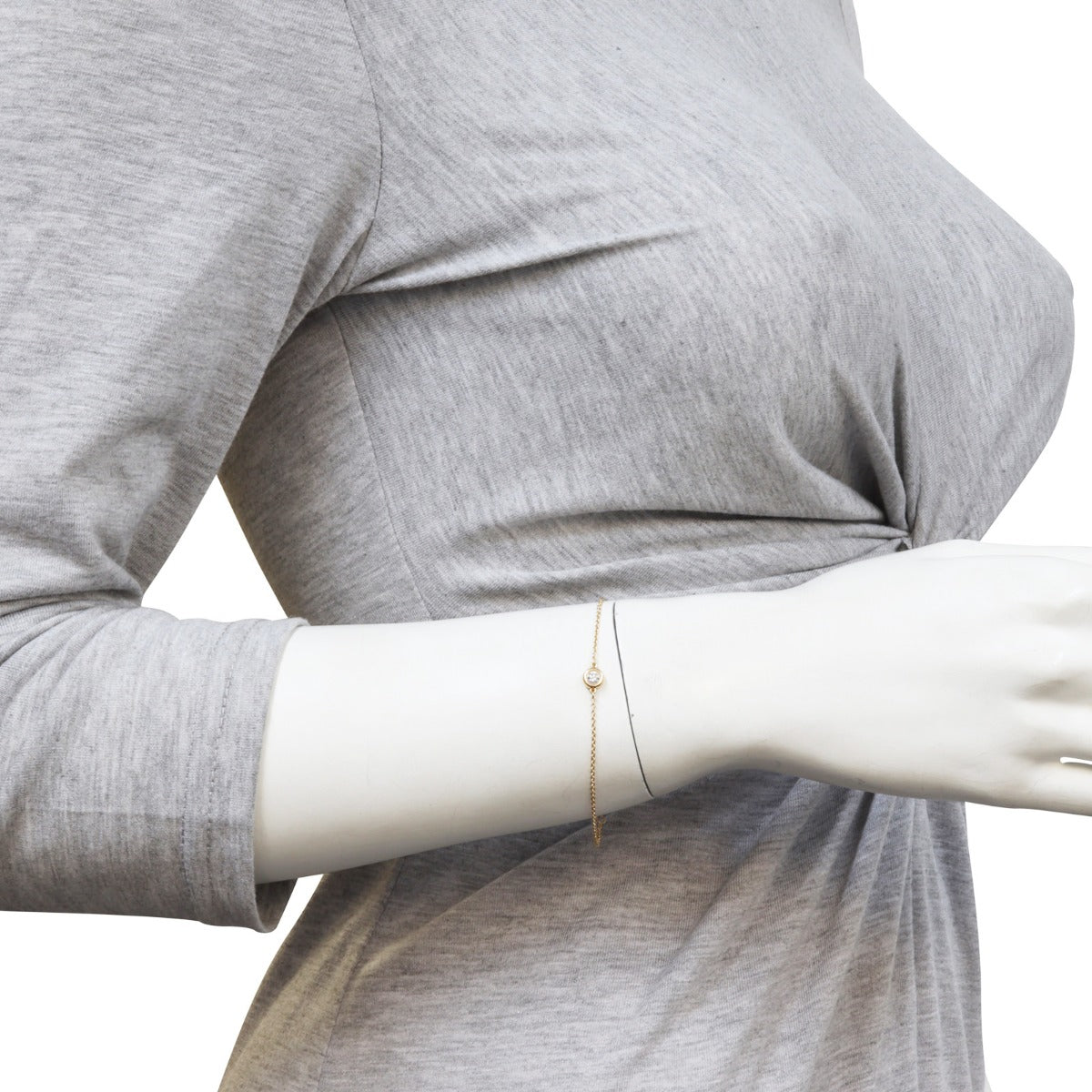 Tiffany & Co Diamonds by the Yard Bracelet 18k Rose Gold mannequin