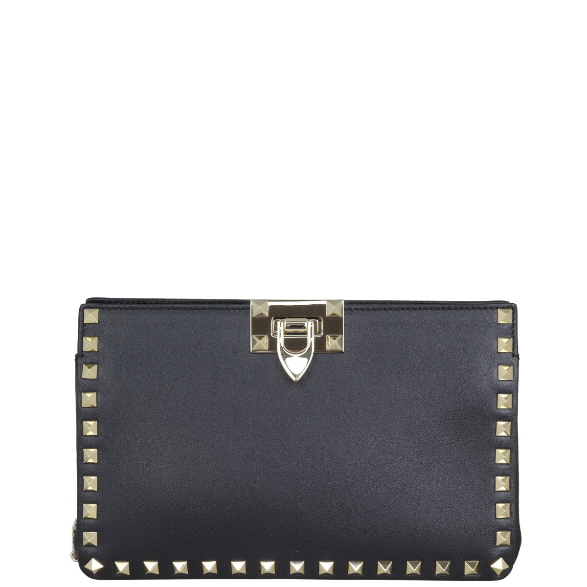 Valentino Rockstud Clutch on Chain Front