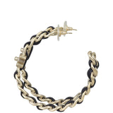 Chanel CC Lambskin Hoop Earrings Side