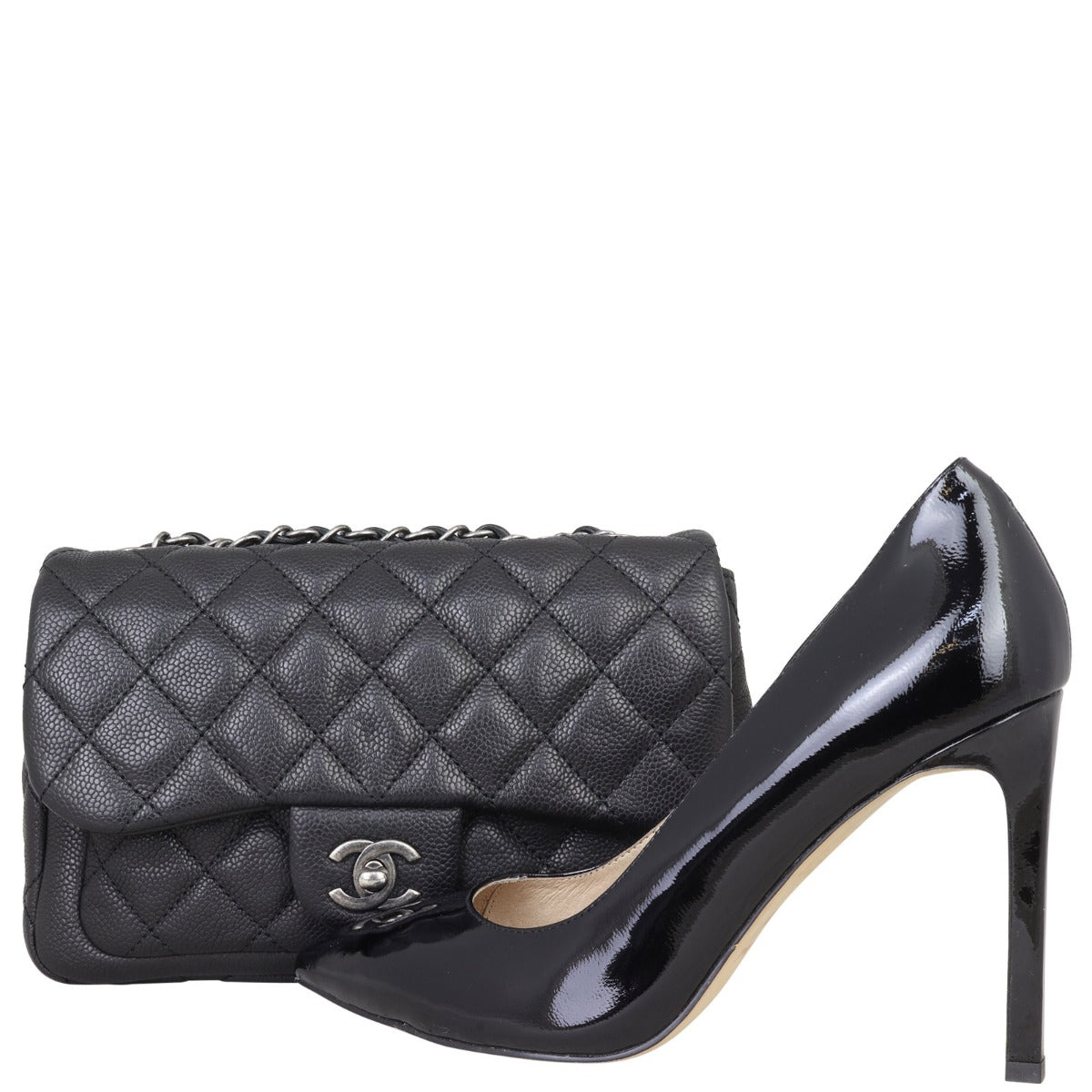 Chanel Now and Forever Flap Bag Shoe