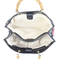 Gucci Flora Knight Bamboo Shopper Tote Interior