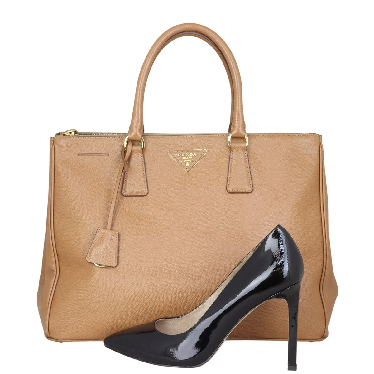 Prada Saffiano Lux Galleria Double Zip Tote Large Shoe