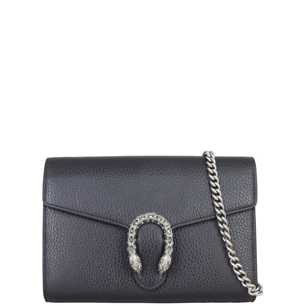 Gucci Dionysus Mini Leather Chain Wallet Front with Strap