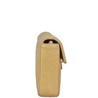 Chanel East-West Chocolate Bar Flap Bag Side