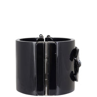 Chanel CC Resin Hinged Cuff Side