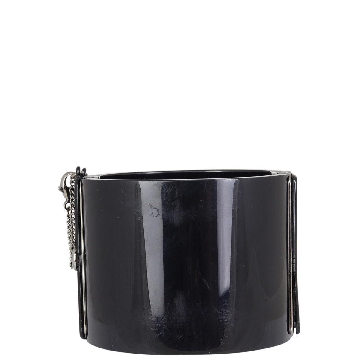 Chanel CC Resin Hinged Cuff Side