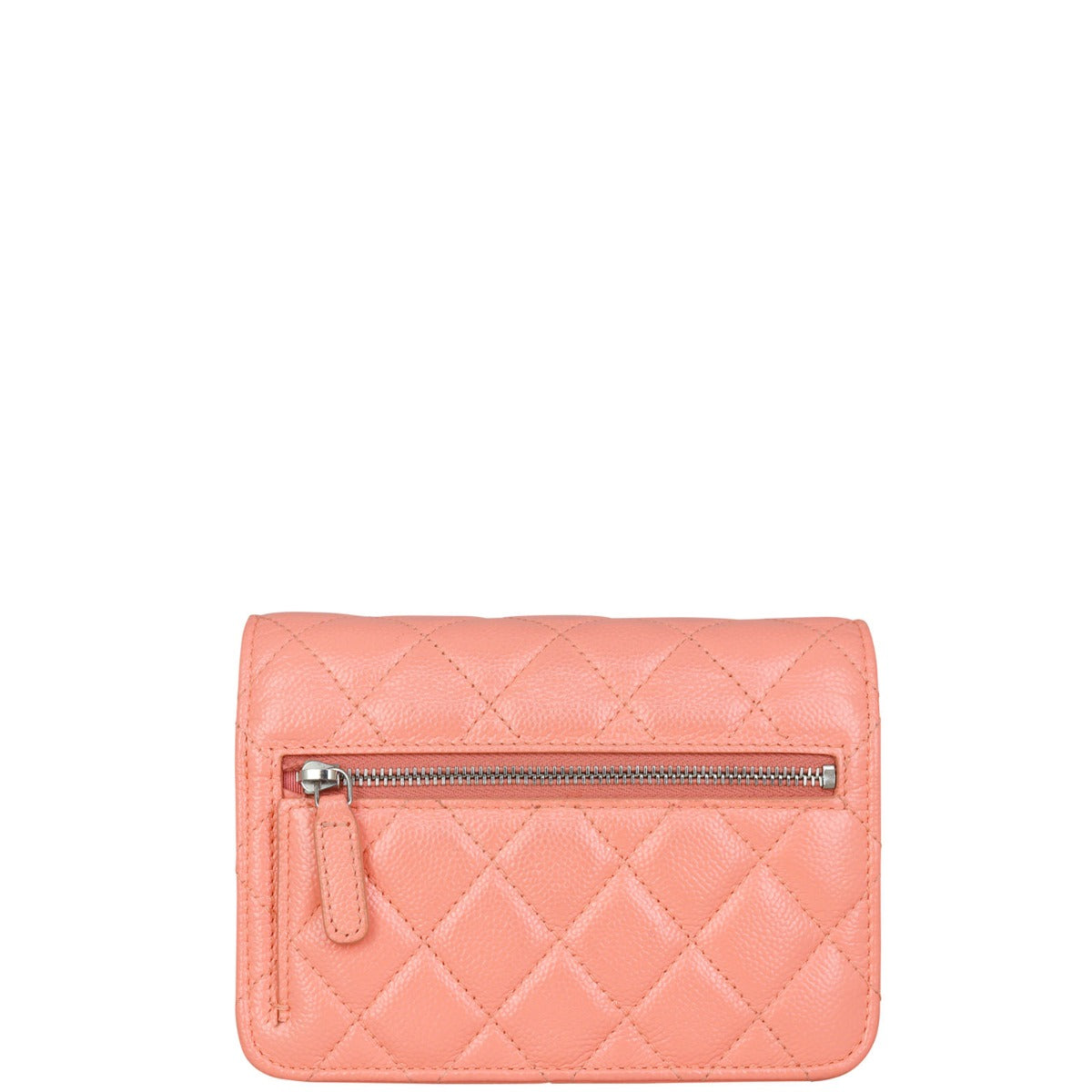 Chanel Mini Wallet on Chain | Bright Coral Pink – Luxe.It.Fwd