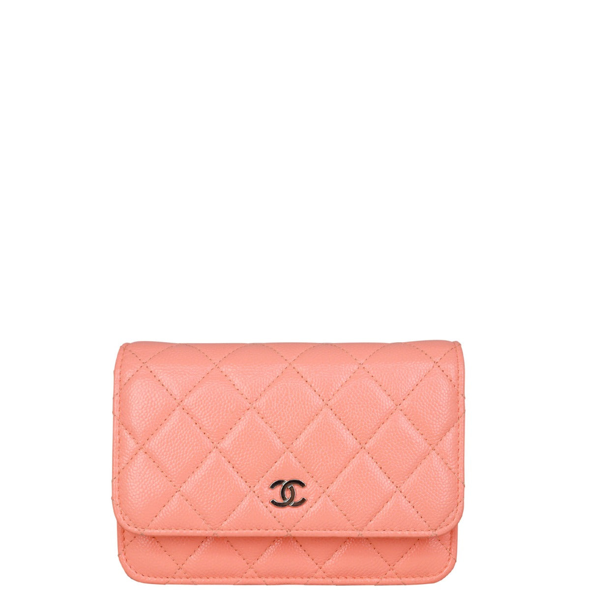 Chanel Mini Wallet on Chain | Bright Coral Pink – Luxe.It.Fwd