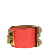 Hermes Collier de Chien Bracelet (red epsom) Side