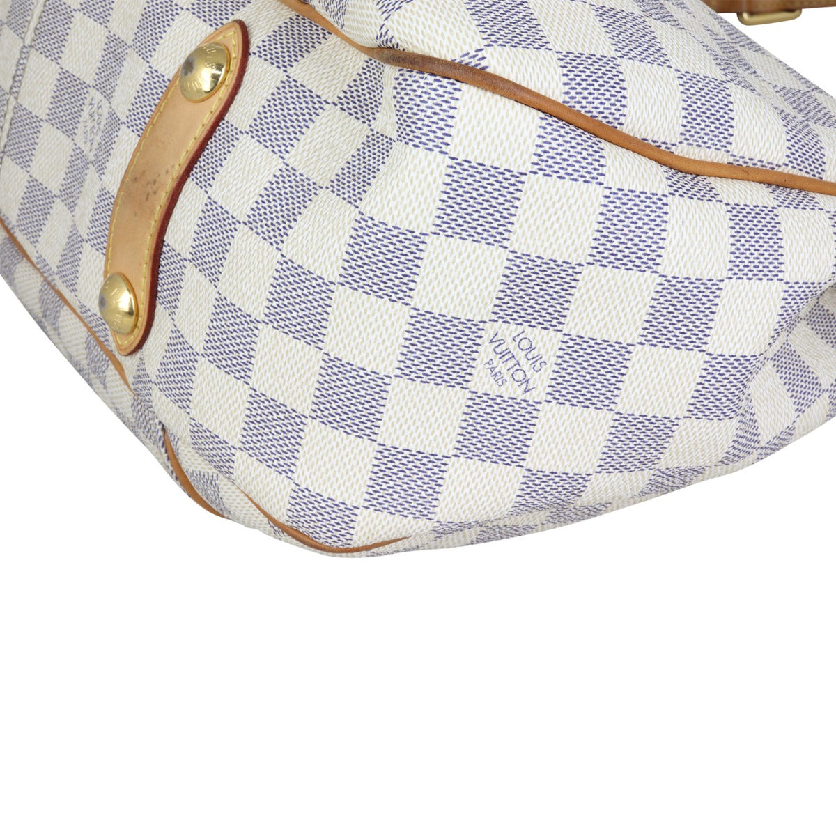 Louis Vuitton Galliera PM Damier Azur Corner Closeup