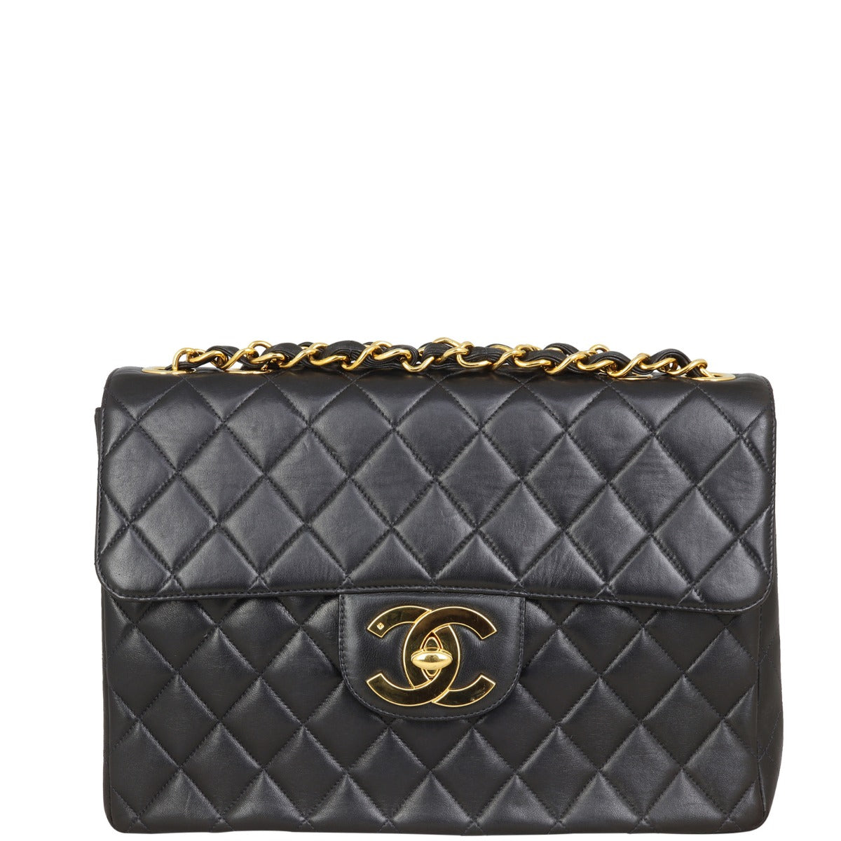 Chanel Maxi Jumbo XL Single Flap Bag Front