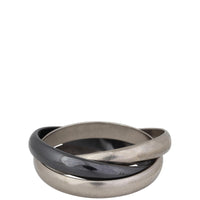 Cartier Trinity Ring Classic 18k White Gold & Ceramic
