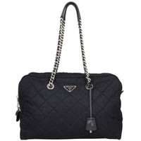 Prada Tessuto Quilted Bowling Bag Front
