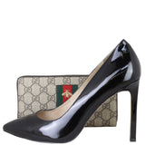 Gucci GG Supreme Bee Zip Around Wallet Shoe