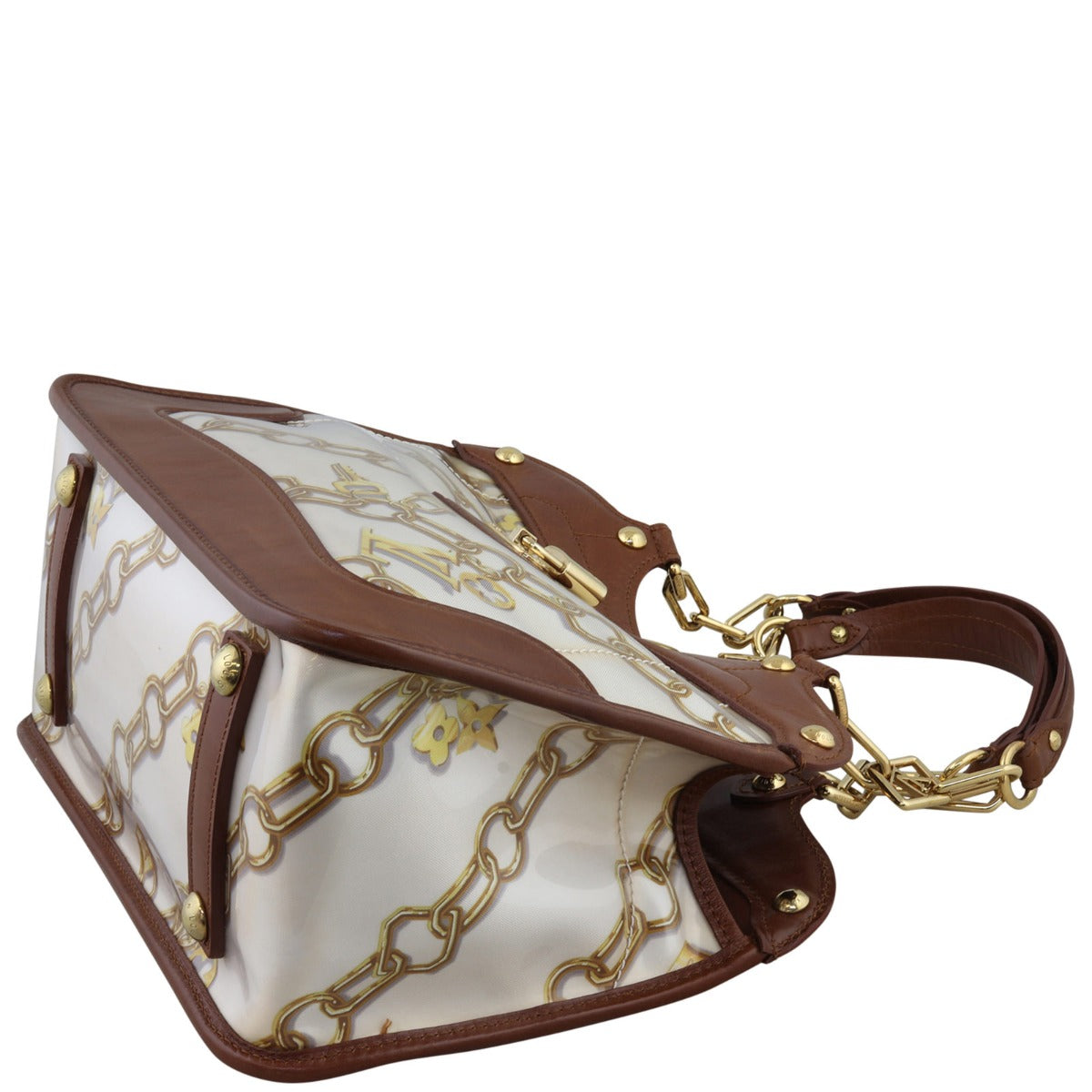 Louis Vuitton Linda Charms Monogram Bag Corner Closeup