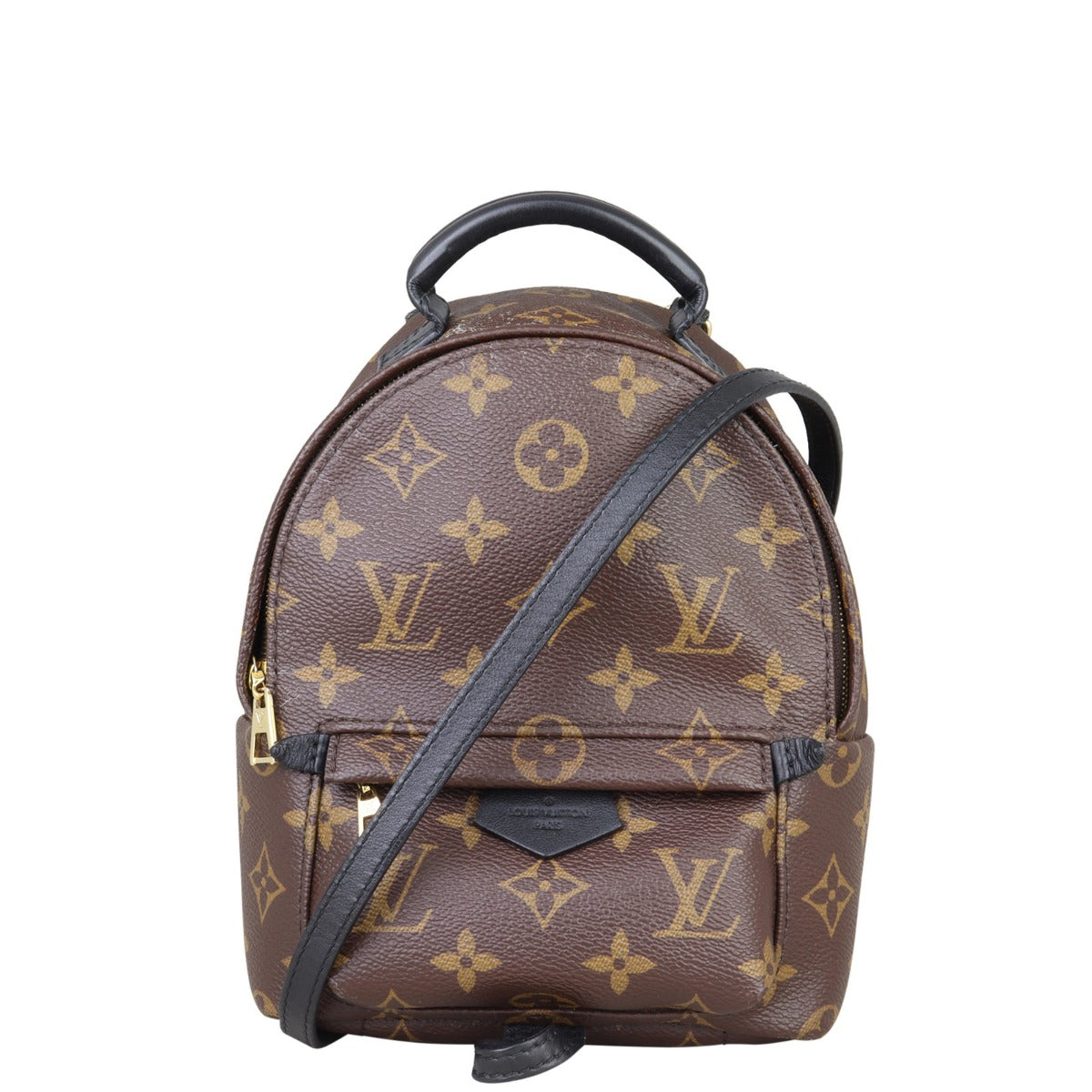 Louis Vuitton Palm Springs Mini Backpack Monogram Front with Strap