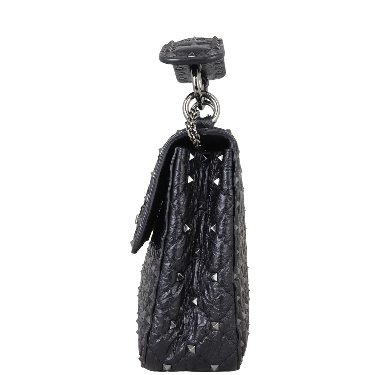 Valentino Rockstud Spike Medium Shoulder Bag Side