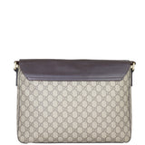 Gucci GG Supreme Leather Flap Messenger Back