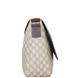 Gucci GG Supreme Leather Flap Messenger Side