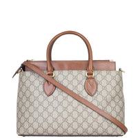 Gucci GG Supreme Tote Bag Front with Strap