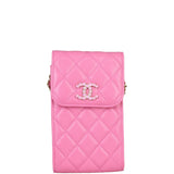 Chanel Phone Holder with Chain Front