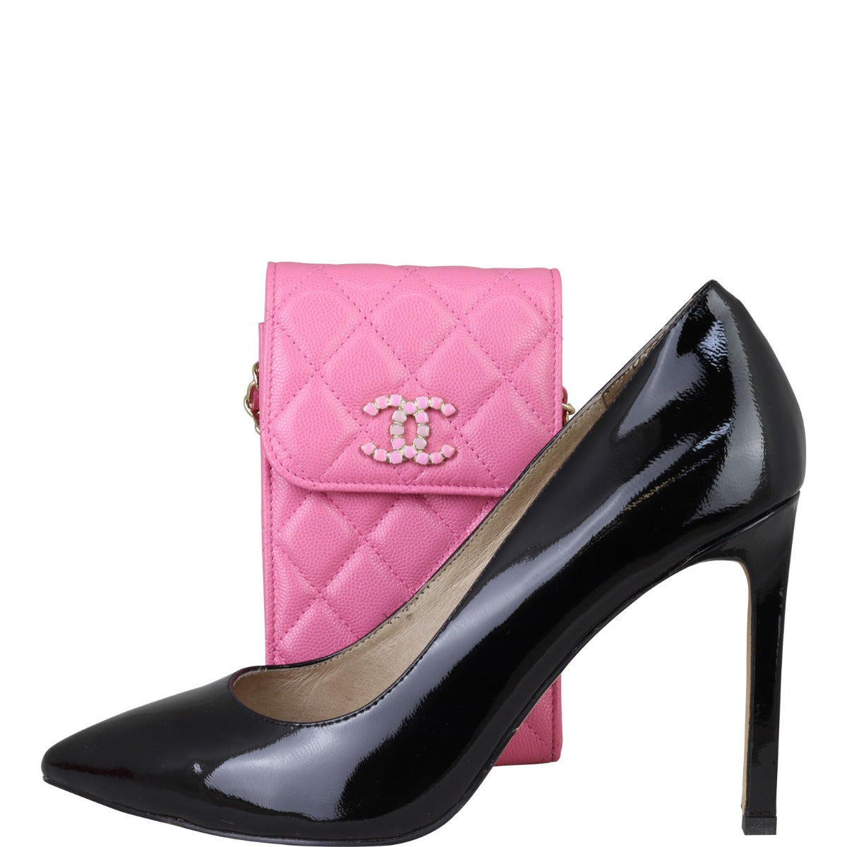 Chanel Phone Holder with Chain Shoe