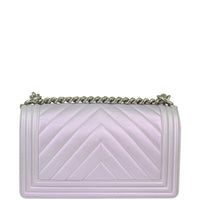 Chanel Boy Chevron Old Medium Back