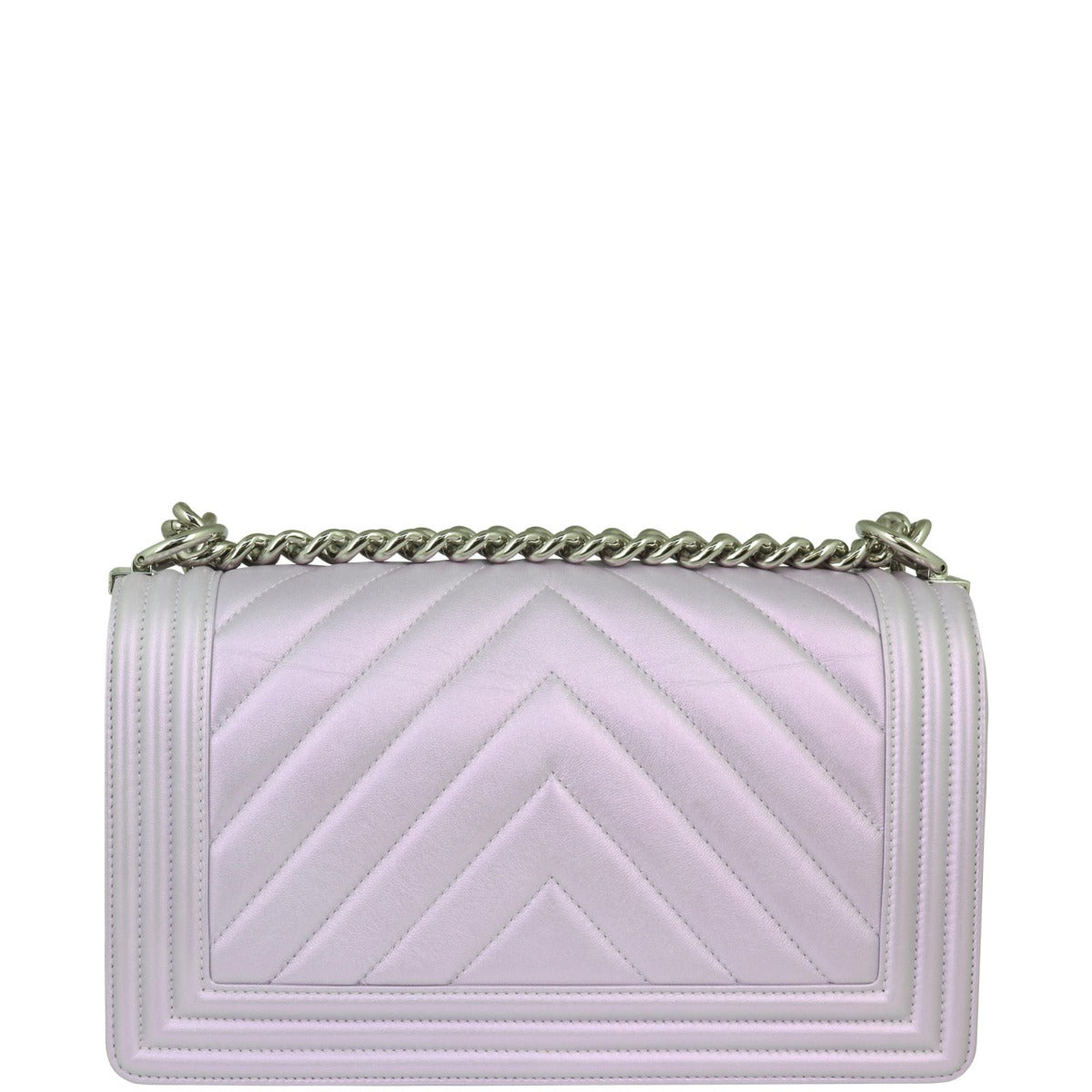 Chanel Boy Chevron Old Medium Back