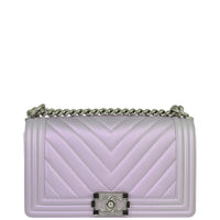 Chanel Boy Chevron Old Medium Front